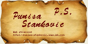 Puniša Stanković vizit kartica